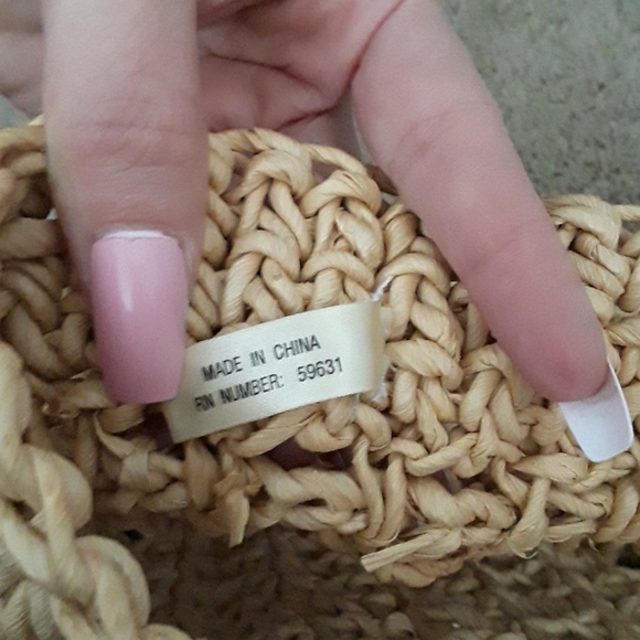 Beach Bag Or Purse 100% Corn Husk Straw - Picture 6 of 6